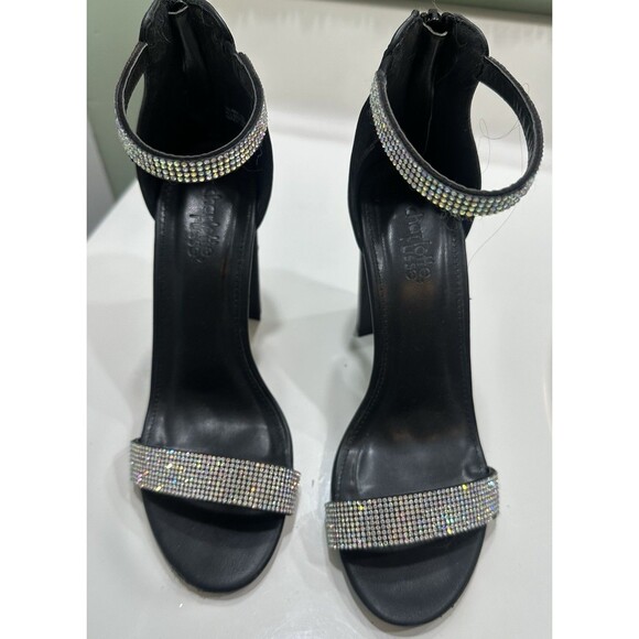 Charlotte Russe Rhinestone 4 Inch Heel Sparkly Glam NYE Size 7 - Picture 6 of 8